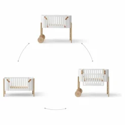 Oliver Furniture Lits Cododo|Lits Évolutifs*Lit Cododo Wood évolutif avec kit |