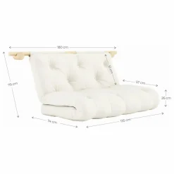 Karup Design Lit d'appoint Hooked 135x200 cm | Mocha