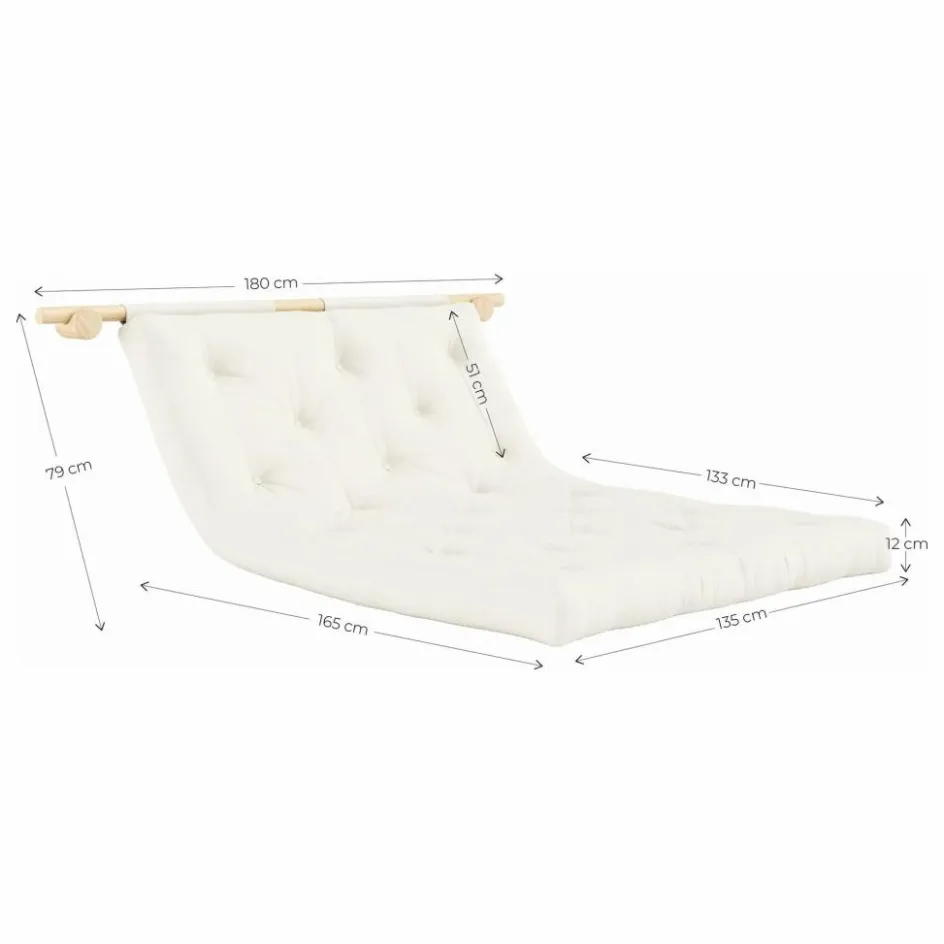 Karup Design Lit d'appoint Hooked 135x200 cm | Mocha