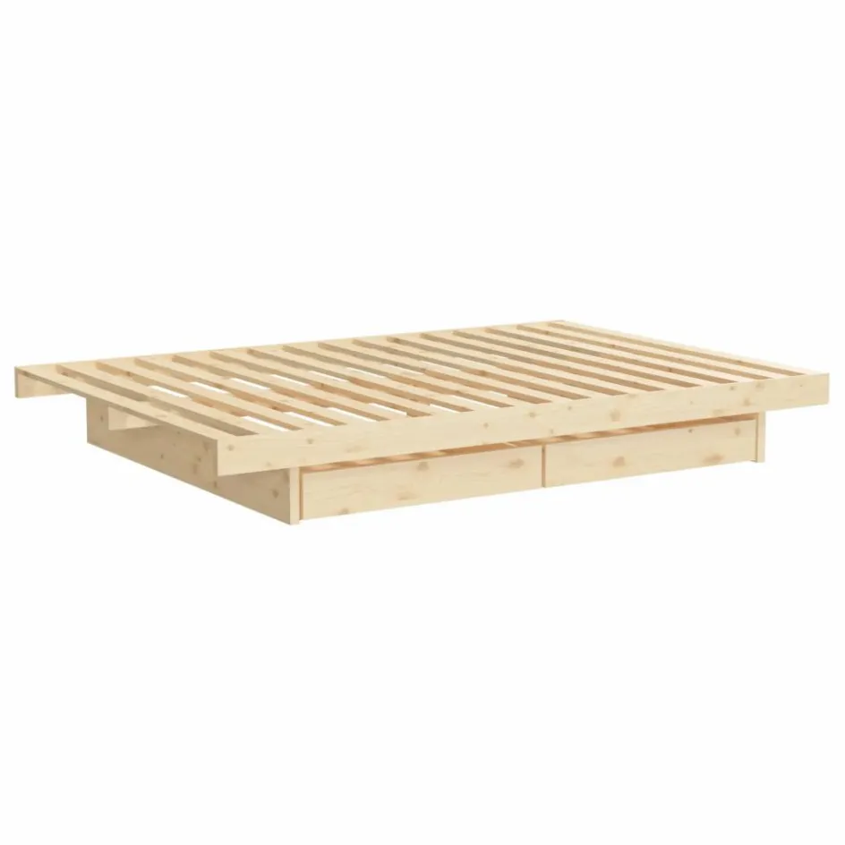 Hot Lit Kanso en bois avec tiroirs Lits, Tables De Chevet