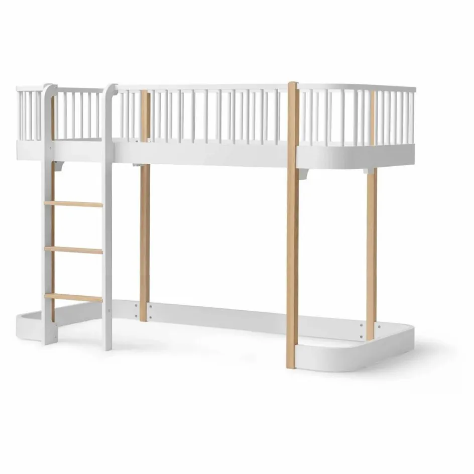 Enfant Oliver Furniture Lits, Matelas Enfant*Lit mezzanine mi-haut Wood Original 90x200 cm |