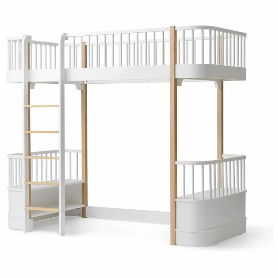 Enfant Oliver Furniture Lits, Matelas Enfant*Lit mezzanine Wood 90x200 cm en |