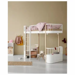 Enfant Oliver Furniture Lits, Matelas Enfant*Lit mezzanine Wood 90x200 cm en |