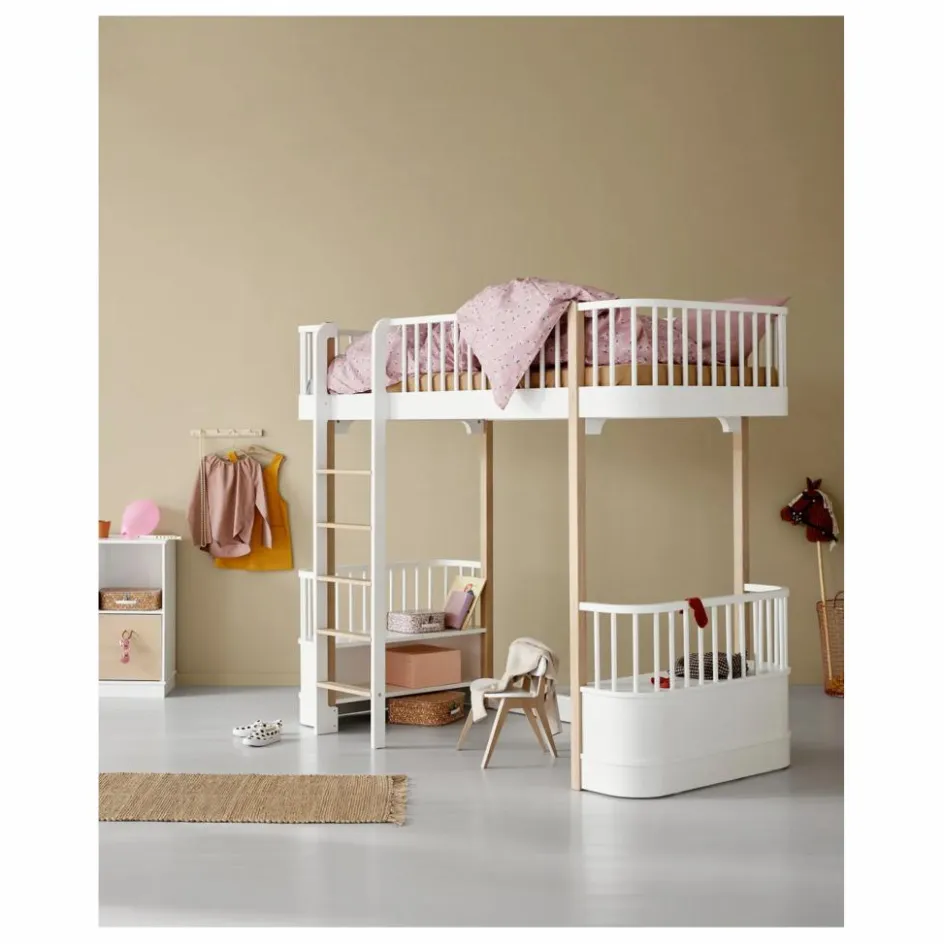 Enfant Oliver Furniture Lits, Matelas Enfant*Lit mezzanine Wood 90x200 cm en |