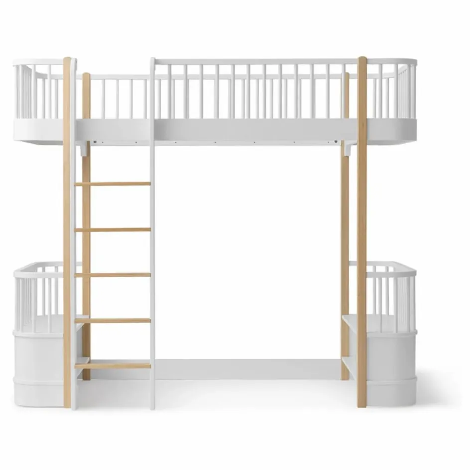 Enfant Oliver Furniture Lits, Matelas Enfant*Lit mezzanine Wood 90x200 cm en |