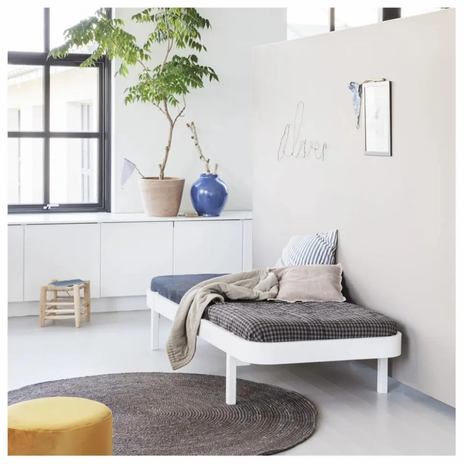 Oliver Furniture Lit Wood Lounger 90x200 cm en chêne ||Enfant Lits, Matelas Enfant