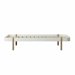 New Oliver Furniture Lit Wood Lounger 90x200 cm en | Chêne