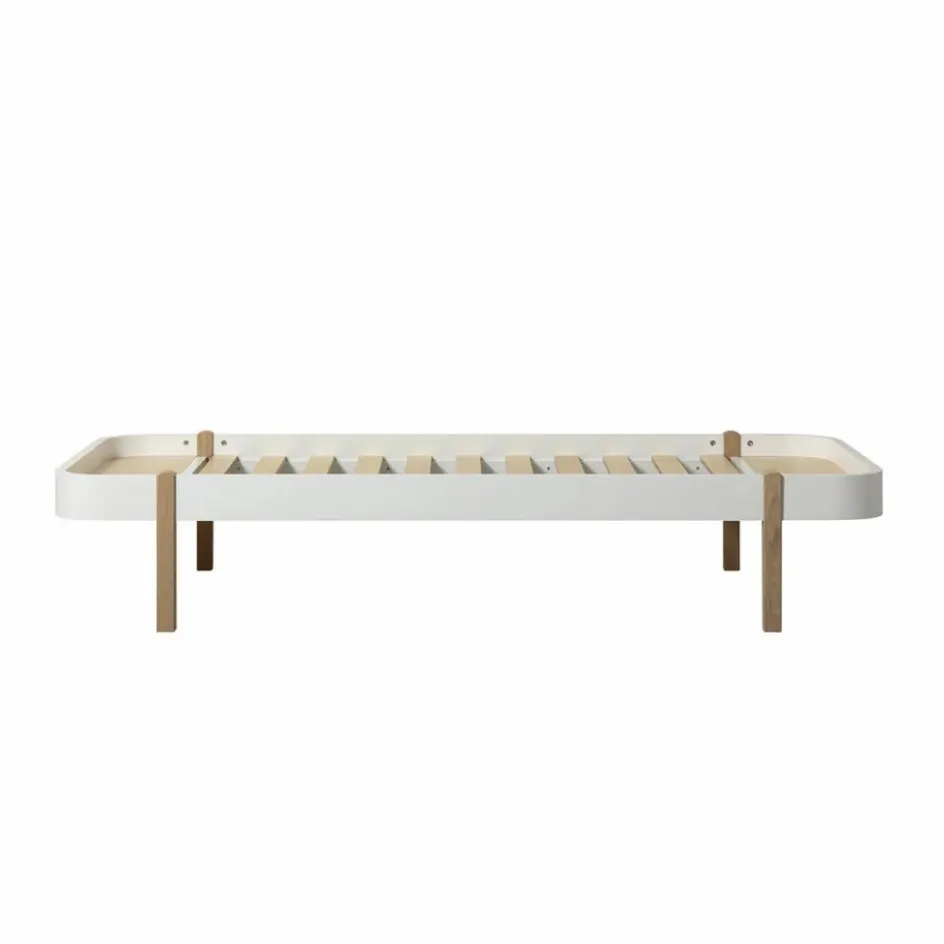 New Oliver Furniture Lit Wood Lounger 90x200 cm en | Chêne