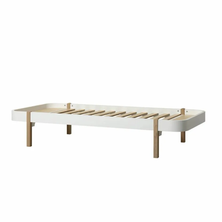 New Oliver Furniture Lit Wood Lounger 90x200 cm en | Chêne