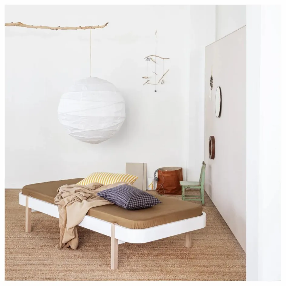 New Oliver Furniture Lit Wood Lounger 90x200 cm en | Chêne