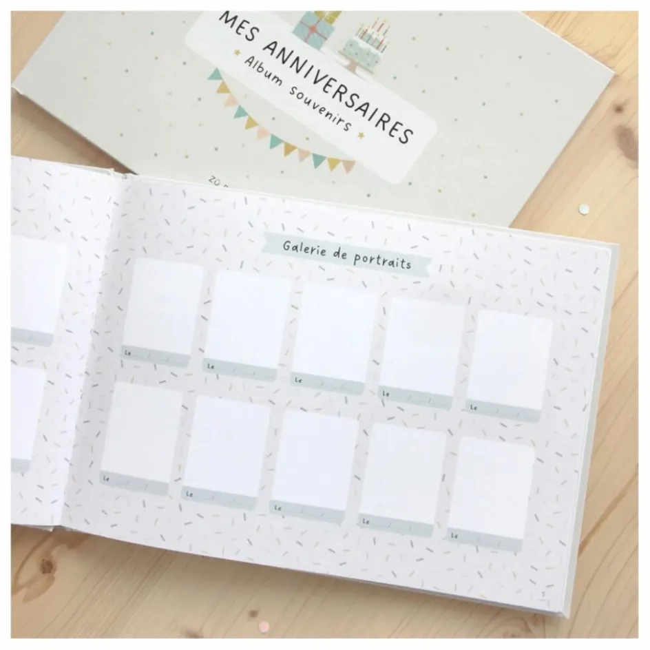 Clearance Zü Livre de souvenir Mes anniversaires Ecru
