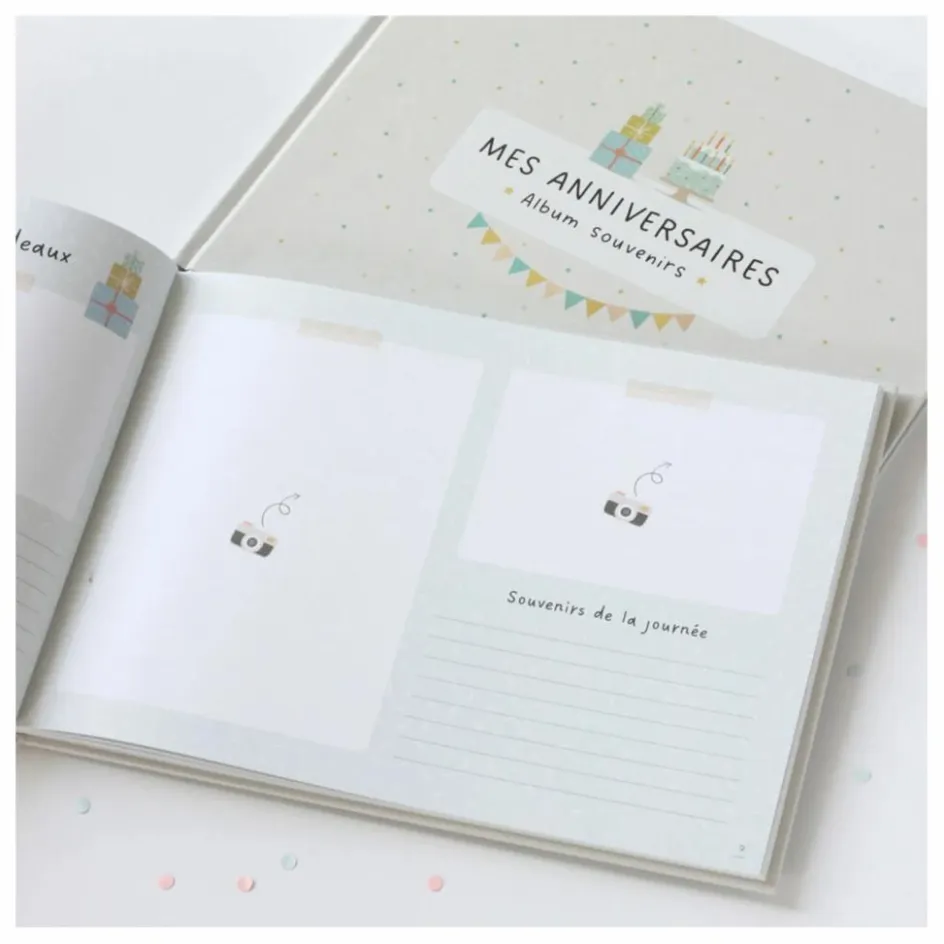 Clearance Zü Livre de souvenir Mes anniversaires Ecru