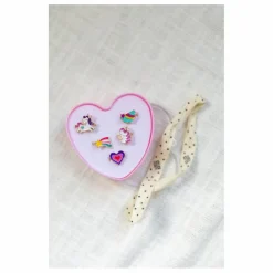 Enfant Bonton Bijoux, Montres|Accessoires De Mode*Lot 5 Bagues Cœur | Lilas