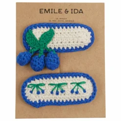 Enfant Emile et Ida Accessoires De Mode*Lot 2 Barrettes Crochet |