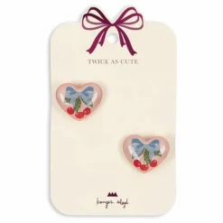 Konges Sløjd Lot 2 Barrettes Cœurs ||Enfant Accessoires De Mode