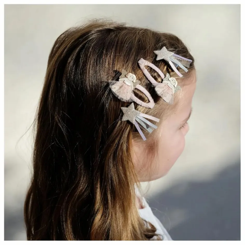 Hot Mimi & Lula Lot 4 Barrettes Fée | Rose