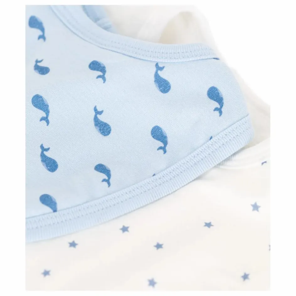 Petit Bateau Bavoirs, Langes*Lot 2 Bavoirs Beryl Coton Bio |