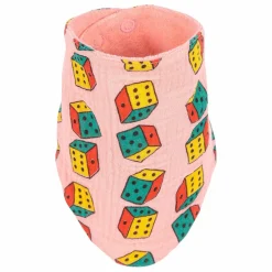 Outlet Bobo Choses Lot 2 Bavoirs Dés Gaze de Coton Bio | Rose