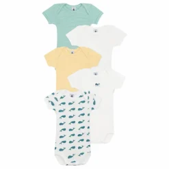 Hot Lot 5 Bodies Baleine Coton Bio | Bodies, Combinaisons|Pyjamas Et Bodies
