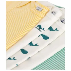 Hot Lot 5 Bodies Baleine Coton Bio | Bodies, Combinaisons|Pyjamas Et Bodies