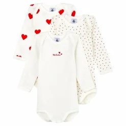 Lot 3 Bodies Coeur Coton Bio | Premières Tenues|Pyjamas Et Bodies