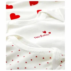 Lot 3 Bodies Coeur Coton Bio | Premières Tenues|Pyjamas Et Bodies