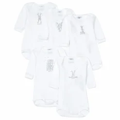Petit Bateau Pyjamas Et Bodies|Premières Tenues*Lot 5 Bodies Croisés |