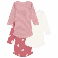 Petit Bateau Pyjamas Et Bodies|Premières Tenues*Lot 3 Bodies Cœur |