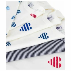Petit Bateau Bodies, Combinaisons|Pyjamas Et Bodies*Lot 5 Bodies Cœurs Coton Bio |