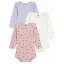 Sale Lot 3 Bodies Fleuris Coton Bio | Pyjamas Et Bodies|Premières Tenues