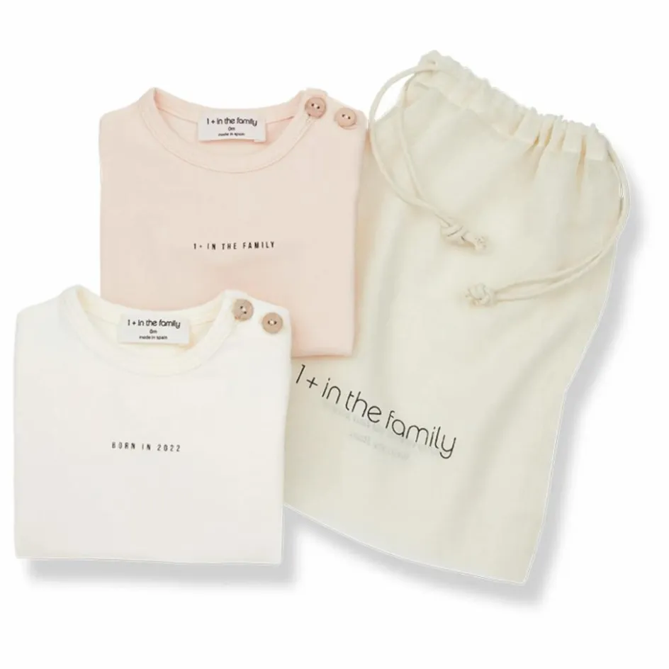 1+ in the family Pyjamas Et Bodies|Premières Tenues*Lot 2 bodies Lis Coton Bio |