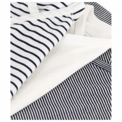 Petit Bateau Lot 3 Bodies Naissance Rayés || Pyjamas Et Bodies|Premières Tenues
