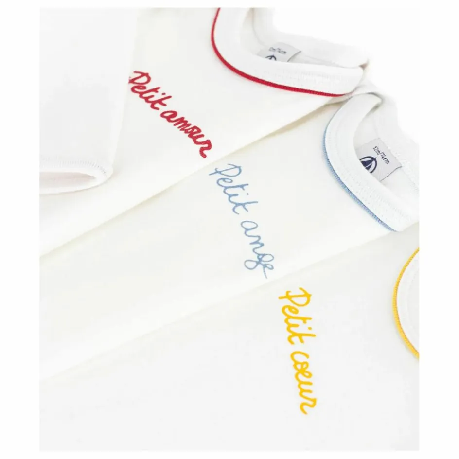 Lot 3 Bodies Petit Ange Coton Bio | Bodies, Combinaisons|Pyjamas Et Bodies