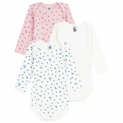 Outlet Lot 3 Bodies Pommes Coton Bio | Pyjamas Et Bodies|Premières Tenues