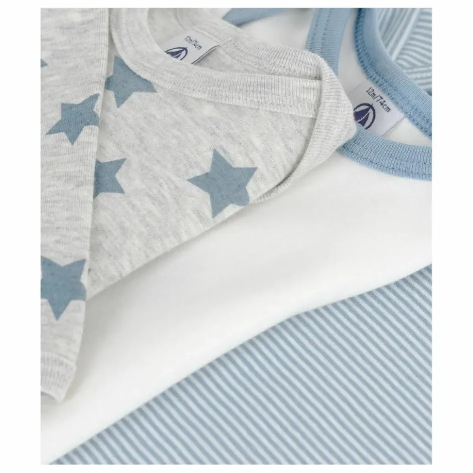 Petit Bateau Lot 3 Bodies Rayés || Bodies, Combinaisons|Pyjamas Et Bodies