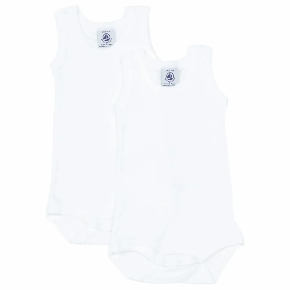 Hot Lot 2 Bodies Sans Manche Coton Bio | Premières Tenues|Pyjamas Et Bodies