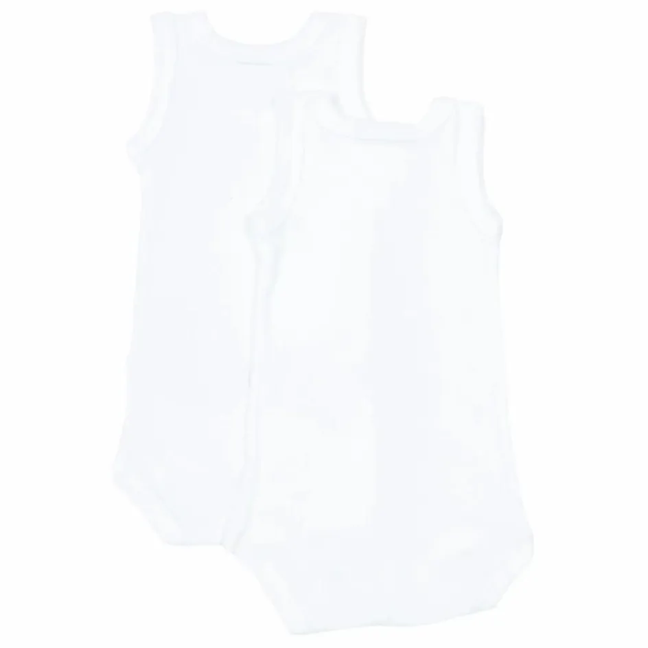 Hot Lot 2 Bodies Sans Manche Coton Bio | Premières Tenues|Pyjamas Et Bodies