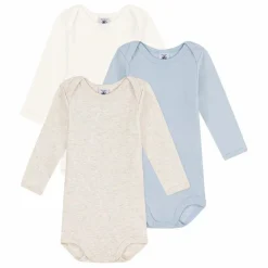 Petit Bateau Lot 3 Bodies Unis || Bodies, Combinaisons|Pyjamas Et Bodies