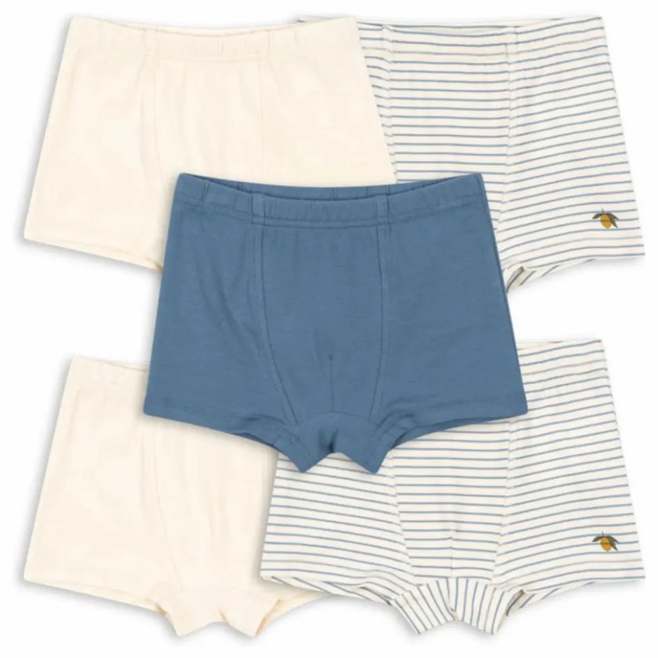 Sale Lot 5 Boxers Citron Coton Bio | Enfant Nuit, Sous-Vêtements