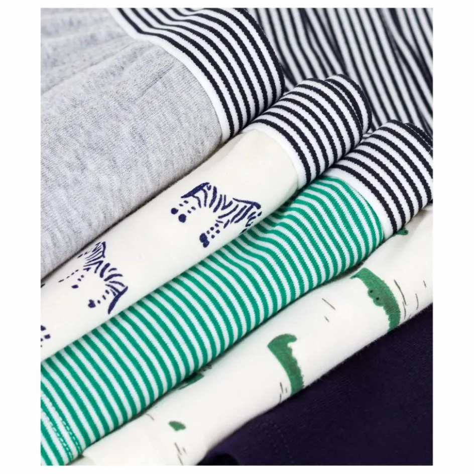 Enfant Petit Bateau Nuit, Sous-Vêtements*Lot 5 Boxers Crocodiles |