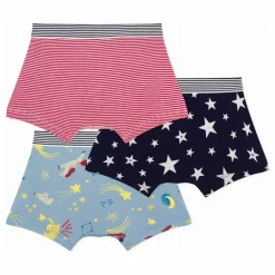 Best Petit Bateau Lot 3 Boxers Etoiles Coton Bio | Bleu