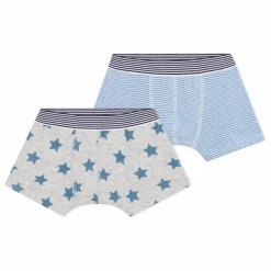 Enfant Petit Bateau Nuit, Sous-Vêtements*Lot 2 Boxers Rayés |