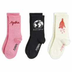 Mini Rodini Lot 3 Chaussettes Agatha Coton Bio ||Enfant Nuit, Sous-Vêtements|Nuit, Sous-Vêtements