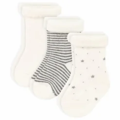 Petit Bateau Lot 3 Chaussettes Bouclette || Pyjamas, Sous-Vêtements|Pyjamas, Sous-Vêtements