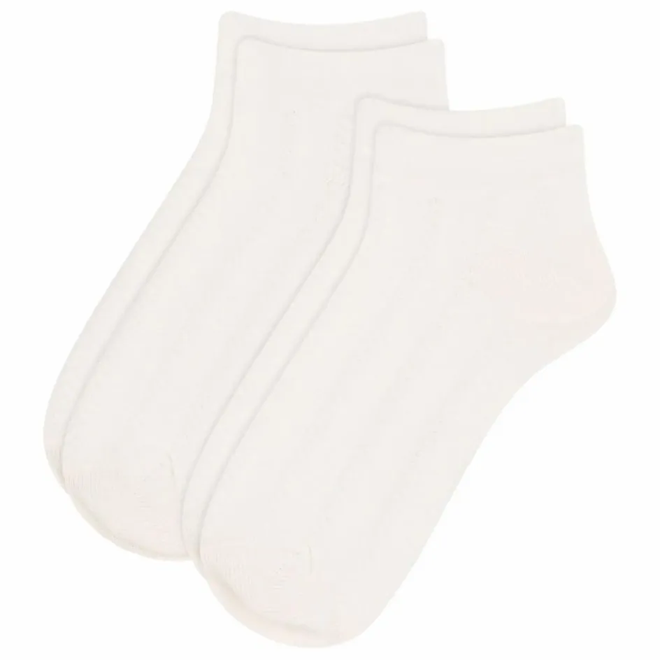 Discount Petit Bateau Lot 2 Chaussettes Fantaisies | Blanc
