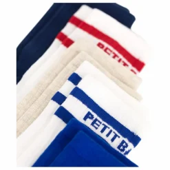 Petit Bateau Lot 5 Chaussettes Hautes Côtelé | Blanc