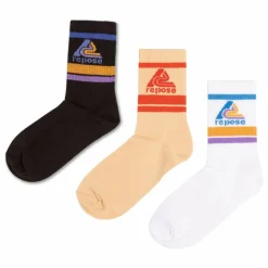 Repose AMS Lot 3 Chaussettes Logo | Beige