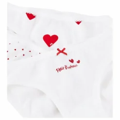 Enfant Petit Bateau Nuit, Sous-Vêtements*Lot 3 Culottes Cœur Coton Bio |