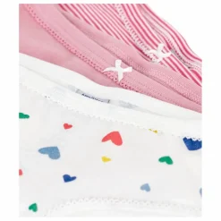 Best Petit Bateau Lot 3 Culottes Cœurs Coton Bio | Rose