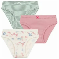 Petit Bateau Lot 3 Culottes Fleuries ||Enfant Nuit, Sous-Vêtements